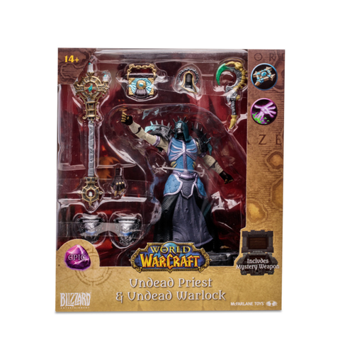 World Of Warcraft 6" figure  - Undead: Priest / Warlock (Epic)