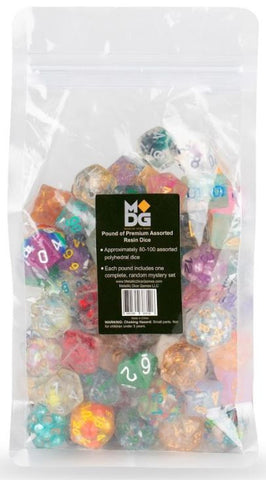 MDG Pound of Assorted Premium Resin Dice
