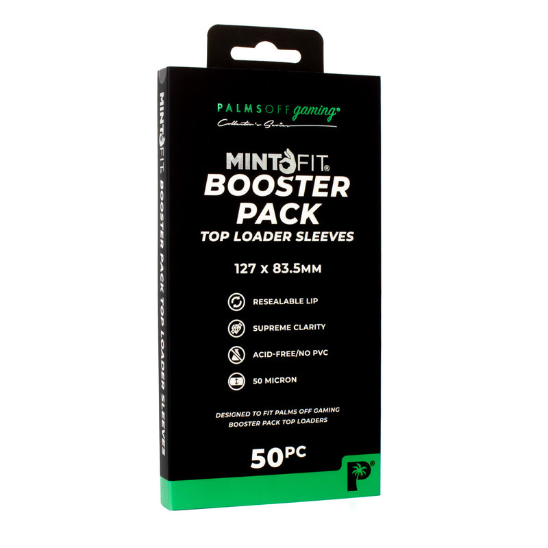 MintFit Booster Pack Top Loader Sleeves - 50pc