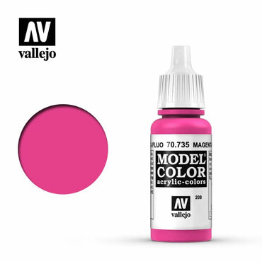 Vallejo 70735 Model Colour Fluorescent Magenta 17 ml Acrylic Paint