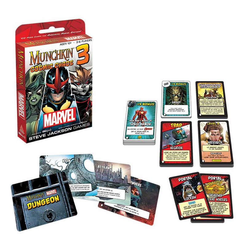 Munchkin - Marvel 3: Cosmic Chaos Expansion Card Game