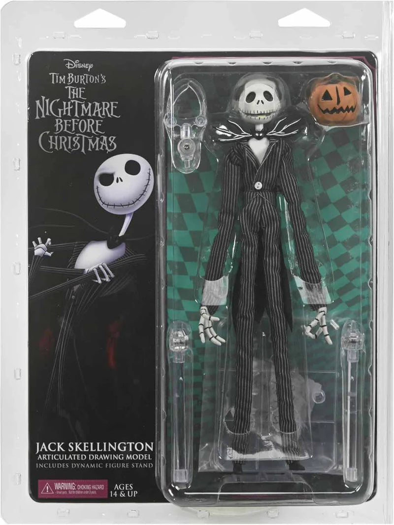 NECA Collectible Nightmare Before Christmas Articulated Action Figure – Jack Skellington with Pumpkin