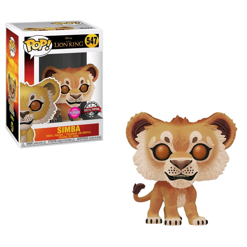 Simba - Figure POP! - The Lion King Special Edition FLOCKED (547)
