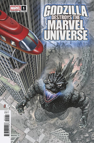 GODZILLA DESTROYS MARVEL UNIVERSE #01c (2025) Mini - Variant Cover C