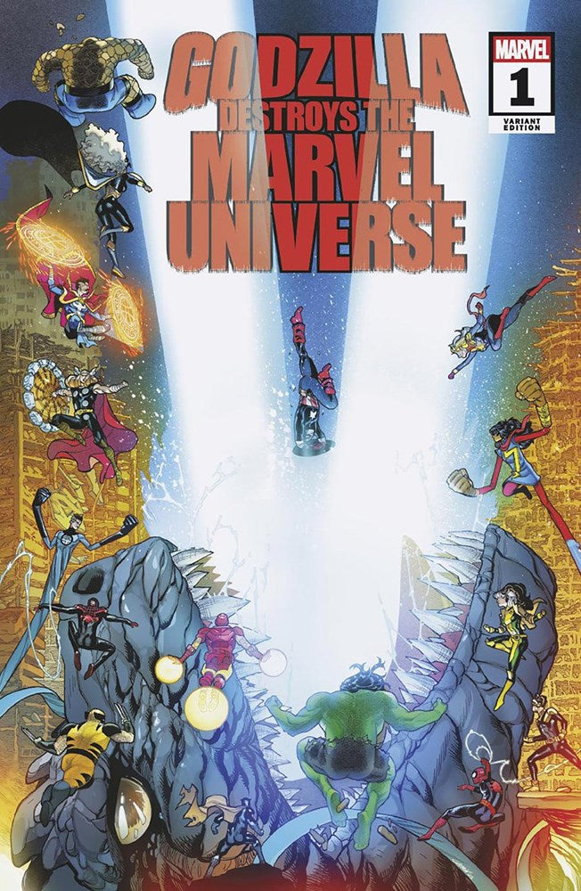 GODZILLA DESTROYS MARVEL UNIVERSE