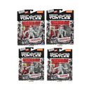 TMNT Classic - Black & White Turtles 40th Anniversary 4" Action Figure 4-Pack