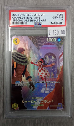 2024 One Piece (OP10) - JPN Charlotte Flampe - Alternate Art - #EB01-056 - Graded PSA 10