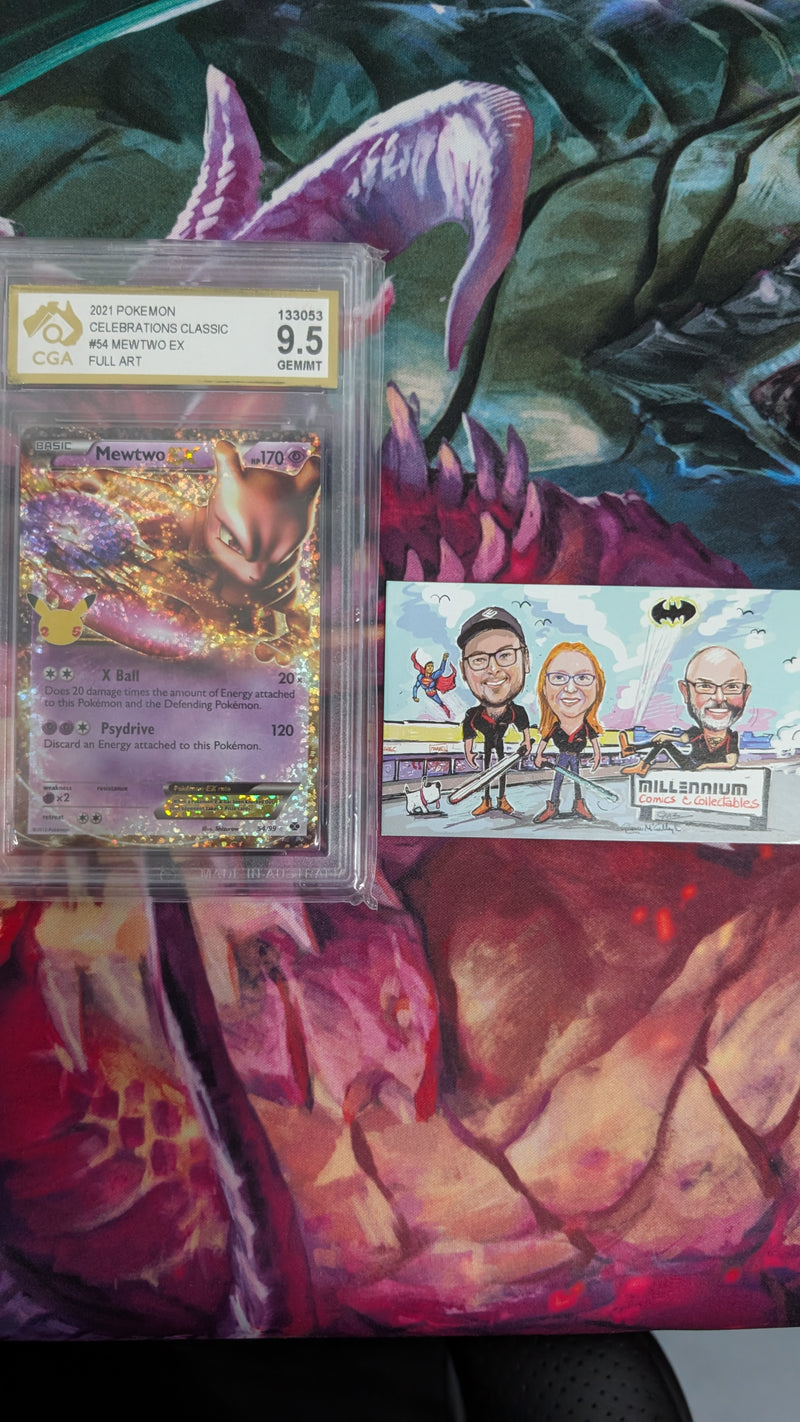 Pokemon - Celebrations - Mewtwo Ex (54/99) - Graded CGA 9.5
