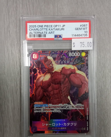 2024 One Piece (OP11) - JPN Charlotte Katakuri - Alternate Art - #OP11-067 - Graded PSA 10
