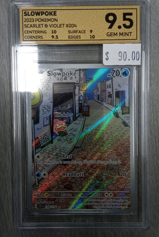 2023 Scarlet & Violet Slowpoke - #204/198 - Graded OCE 9.5