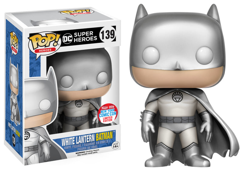 DC Super Heroes - Funko Pop! Figure - White Lantern Batman 2016 New York Comic Con Limited Edition (139)