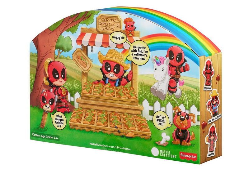 SDCC 2025 - MATTEL Little People Collector - Old Mac Deadpool Tacos - San Diego Comic Con 2025 Limited Edition