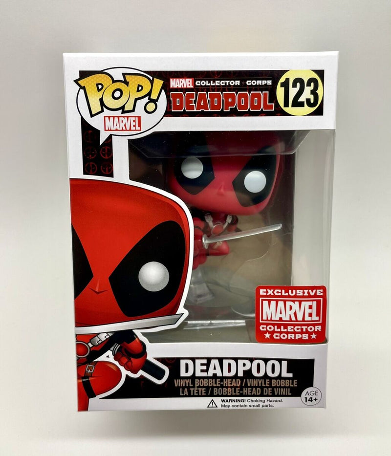 Deadpool (leaping) - Pop! Marvel Exclusive Collector Corps (123)