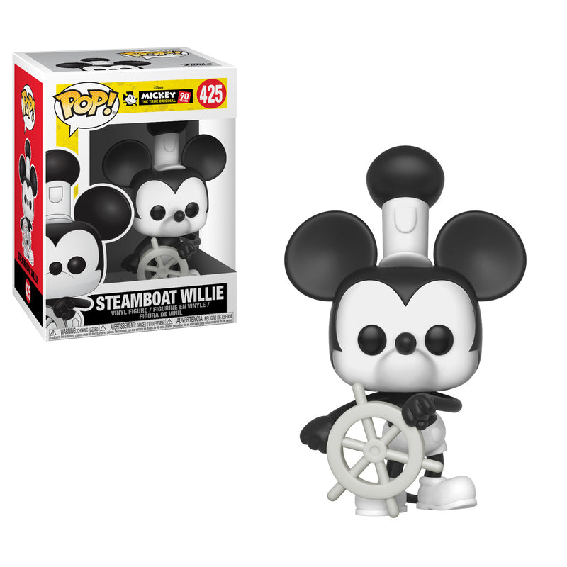 Steamboat Willie -Pop! Figure - Disney Mickey The True Original 90 Years (425)