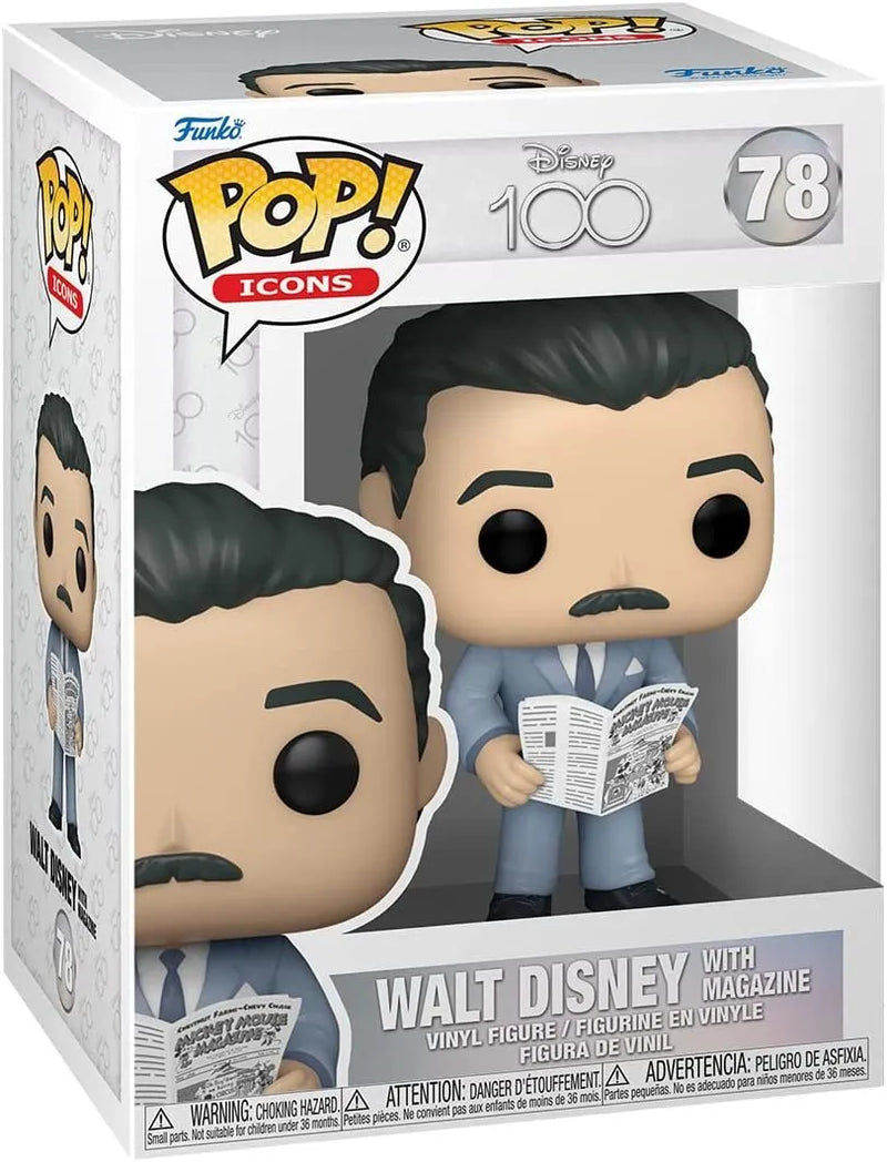 Walt Disney with magazine - POP! Figure - Disney 100 (78)