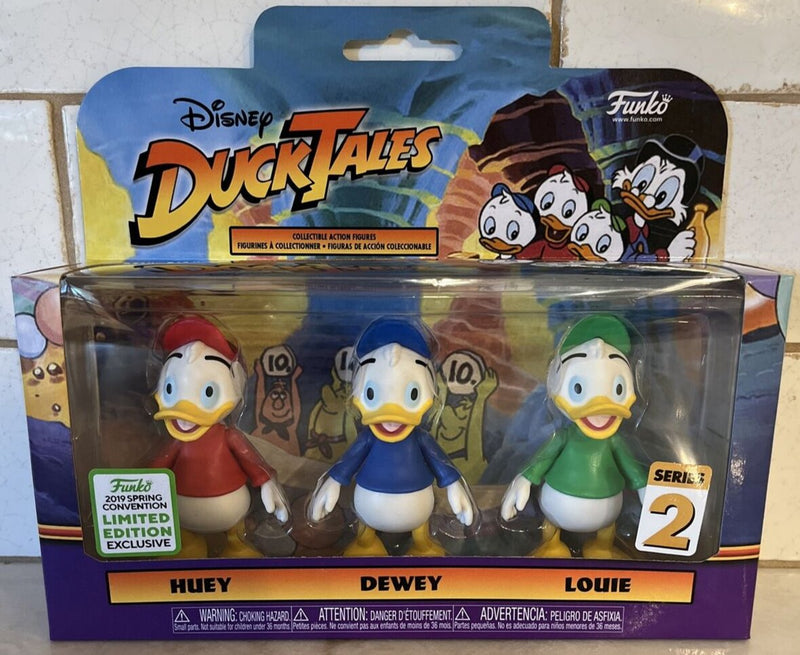 FUNKO Disney DuckTales Figure Set 2019 Limited Exclusive HUEY DEWEY LOUIE
