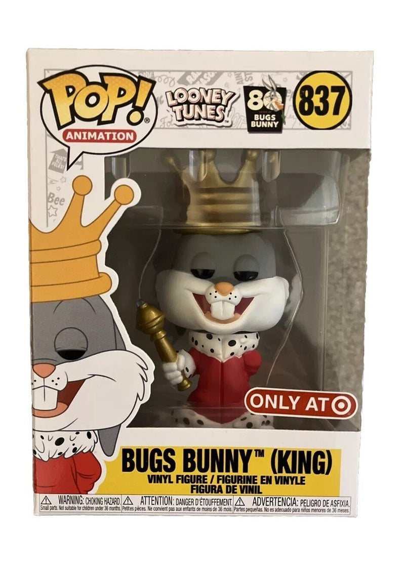 Looney Tunes - Funko POP! Figure - Bugs Bunny (King) 80 years of bugs bunny Target (837)