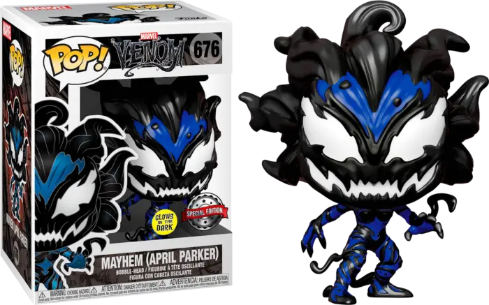 Mayhem (April Parker) - Funko Pop! Marvel Venom Special Edition GLOW (676)