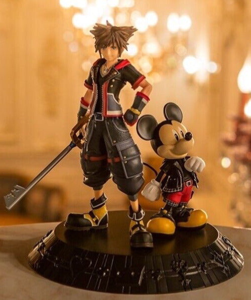 KINGDOM HEARTS Sora & King Mickey Statue Ichiban Kuji Prize A BANDAI