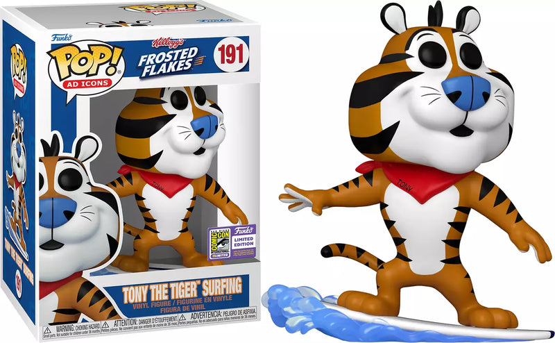 Tony the Tiger Surfing - Funko Pop! - Kellogg's Frosted Flakes SDCC 2023 Limited Edition (191)