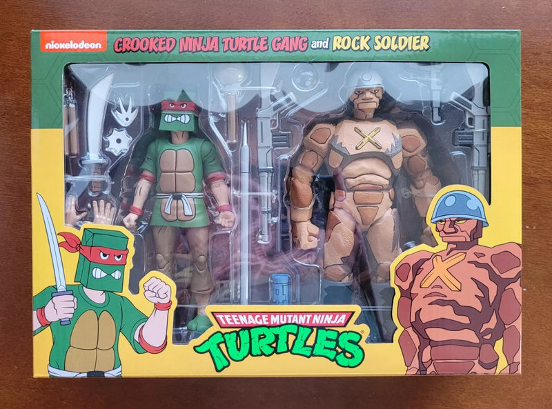 NECA Teenage Mutant Ninja Turtles - Crooked Ninja Turtle Gang & Rock Soldier