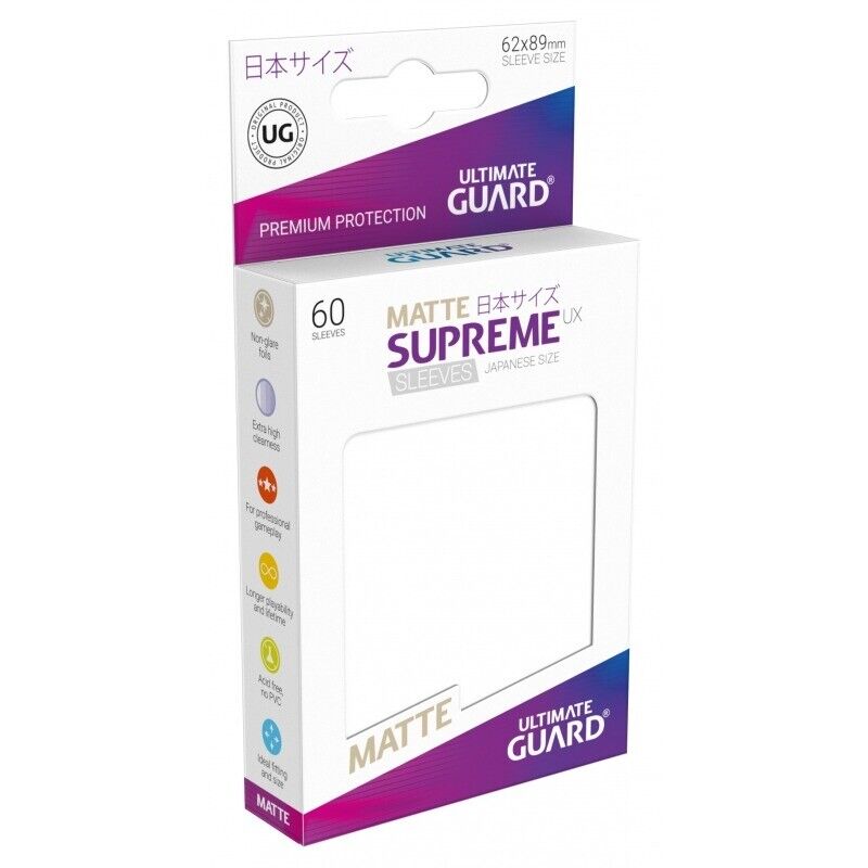 Ultimate Guard Supreme UX Sleeves Japanese Size Matte White (60)