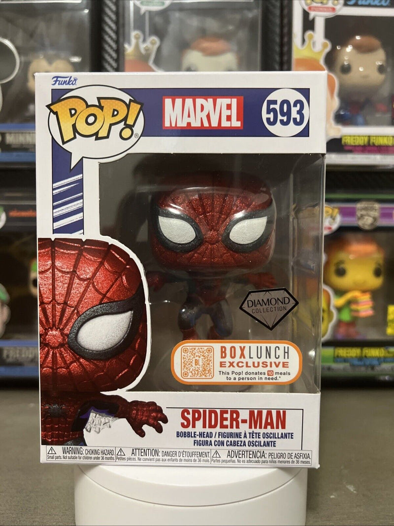 Spider-Man - Funko Pop! - Marvel Box Lunch Exclusive Diamond Collection (593)
