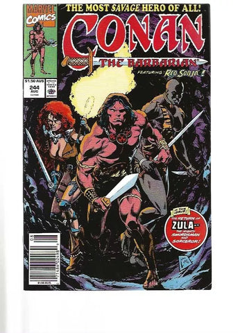 Conan The Barbarian #244 (C6) (1970-1994) Volume 1