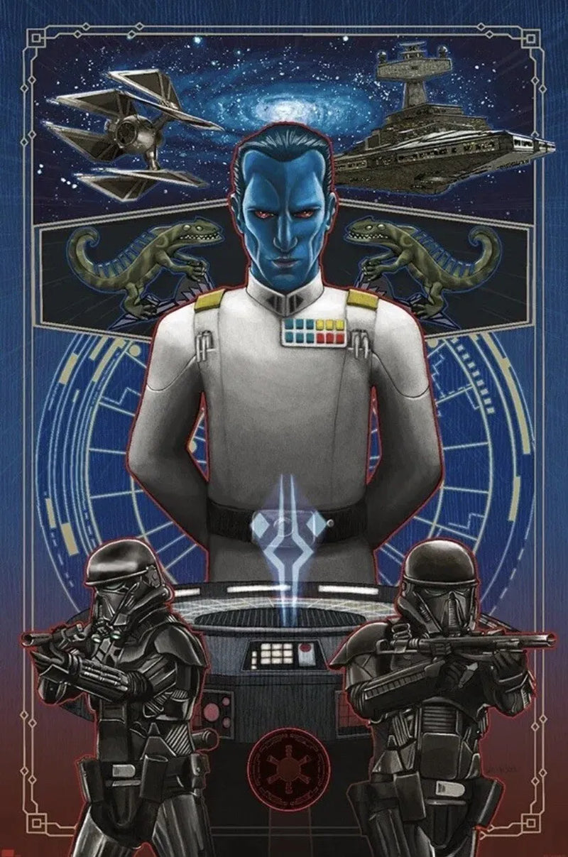 Thrawn SDCC'23 Exclusive Signed Poster Framed