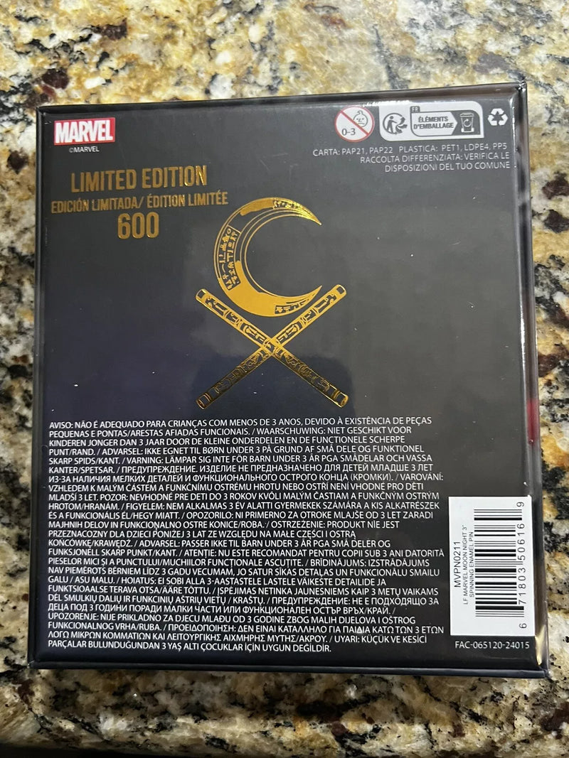 C2E2 2024 Marvel Studios Moon Knight Spinning Enamel Pin
