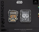 Boushh & Han in Carbonite Enamel Pins SDCC 2018 Exclusive