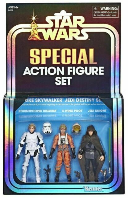 Star Wars 2019 San Diego Comic Con Exclusive Vintage Collection Luke Skywalker Jedi Destiny Set