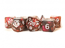 MDG 16mm Acrylic Polyhedral Dice Set: Stardust Supervolcano