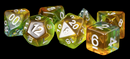 MDG 16mm Resin Polyhedral Dice Set: Yellow Aurora
