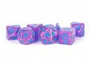 MDG 16mm Resin Polyhedral Dice Set: Flash Purple