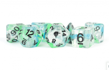 MDG 16mm Resin Polyhedral Dice Set: Unicorn Sea Kelp