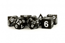 MDG 16mm Sharp Edge Silicone Rubber Polyhedral Dice Set: Gold Scatter