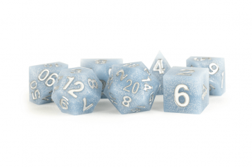 MDG 16mm Sharp Edge Silicone Rubber Polyhedral Dice Set: Glacial Debris