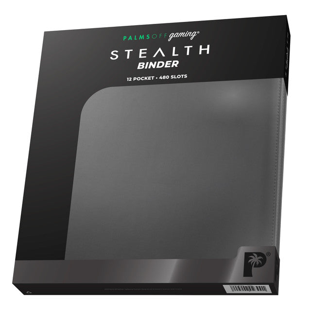 STEALTH 12 Pocket Zip Trading Card Binder - BLACK