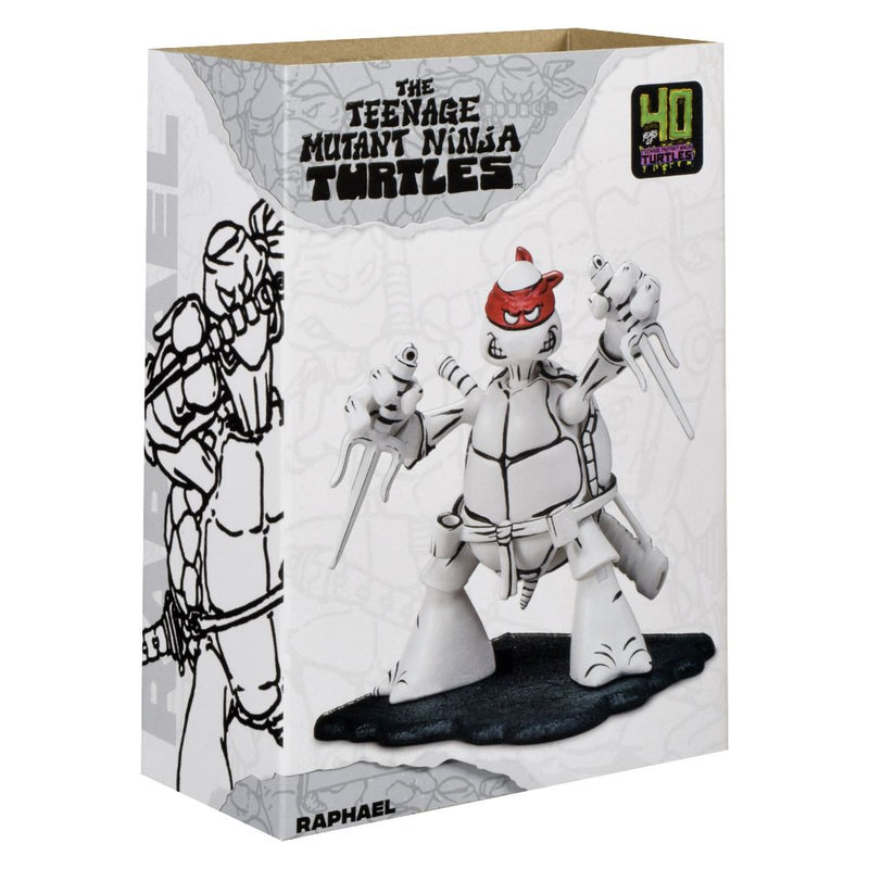 Teenage Mutant Ninja Turtles 40th Anniversary Original Sketch Raphael Figure With Base & Original Sketch Print