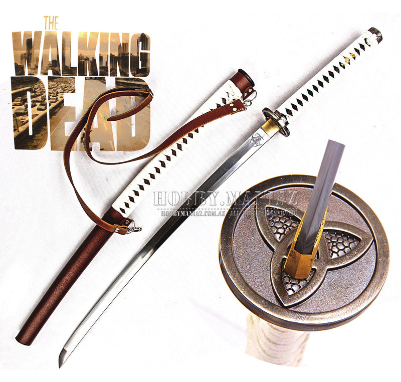 Walking Dead Michionne's Handmade Full Tang Samurai Katana Sword