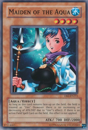 umi yugioh card Maiden of the Aqua [DB2-EN211] Common