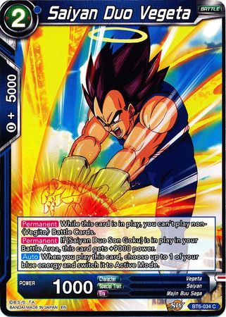 Saiyan Duo Vegeta [BT6-034]