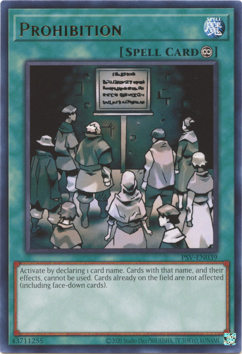 Prohibition [PSV-EN039] Rare