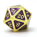 Die Hard Dice - Mythica Gold Amethyst D20 Metal