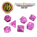 Power Rangers RPG - Pink Dice Set