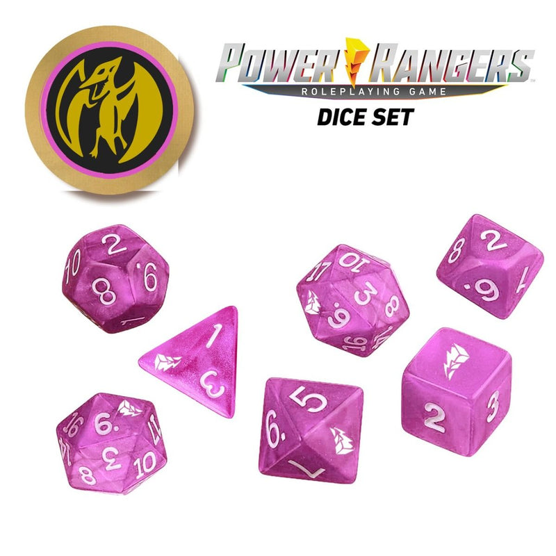 Power Rangers RPG - Pink Dice Set