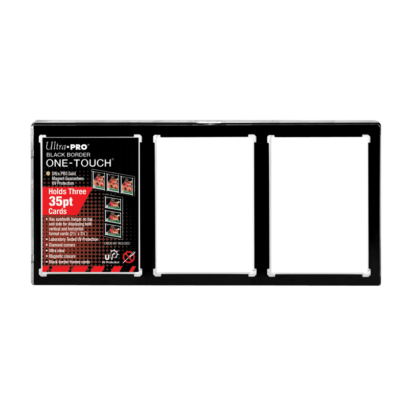 One Touch - Ultra Pro - 3-card Black Border Magnetic Closure