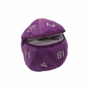 D20 Plush Dice Bag Purple