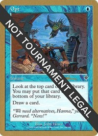 Opt - 2001 Antoine Ruel (INV) [World Championship Decks 2001]